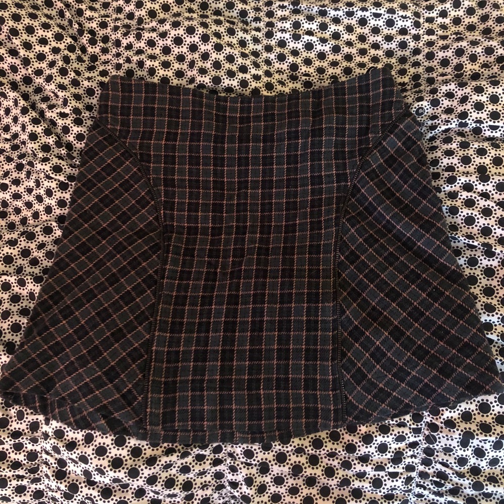 Urban Outfitters Zipper Plaid Skirt
